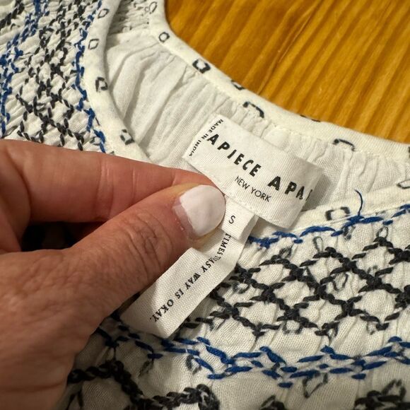 Apiece Apart Aborsano Smock Neck Tiered Maxi Dress Women’s SIZE SMALL - Picture 7 of 14